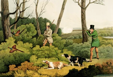 &39;Pheasant Shooting&39;, pub. por Thomas McLean, 1820 (impressão)